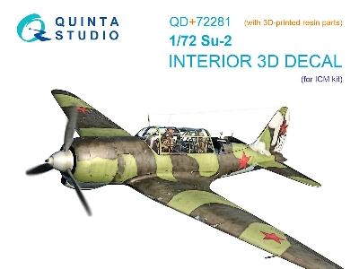 Sukhoi Su-2 - 3d-printed & Coloured Interior With 3d-printed Resin Parts (For Icm Kits) - zdjęcie 1