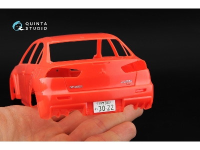 Mitsubishi Lancer Evolution X - 3d-printed & Coloured Interior (For Aoshima Kits) - zdjęcie 3