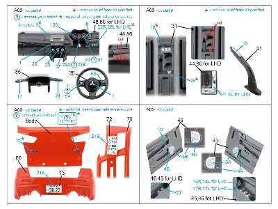 Mitsubishi Lancer Evolution X - 3d-printed & Coloured Interior (For Aoshima Kits) - zdjęcie 4