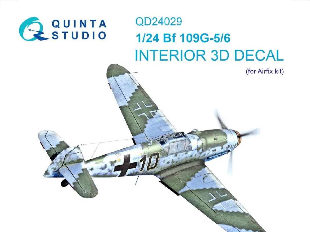 Messerschmitt Bf 109 G-5 / G-6 - 3d-printed & Coloured Interior (For Airfix Kits) - zdjęcie 1