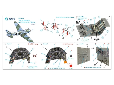 Messerschmitt Bf 109 G-5 / G-6 - 3d-printed & Coloured Interior (For Airfix Kits) - zdjęcie 10