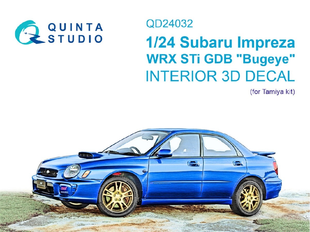 Subaru Impreza Wrx Sti Gdb Bugeye - 3d-printed & Coloured Interior (For Tamiya Kits) - zdjęcie 1