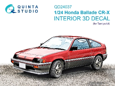 Honda Ballade Cr-x - 3d-printed & Coloured Interior (For Tamiya Kits) - zdjęcie 1