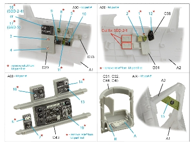 Sbd Dauntless Family Rear Cockpit - 3d-printed & Coloured Interior (For Trumpeter Kits) - zdjęcie 10