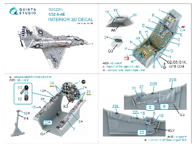 Douglas A-4 E Skyhawk - 3d-printed & Coloured Interior (For Trumpeter Kits) - zdjęcie 10