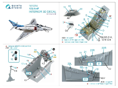 Douglas A-4 F Skyhawk - 3d-printed & Coloured Interior (For Trumpeter Kits) - zdjęcie 10