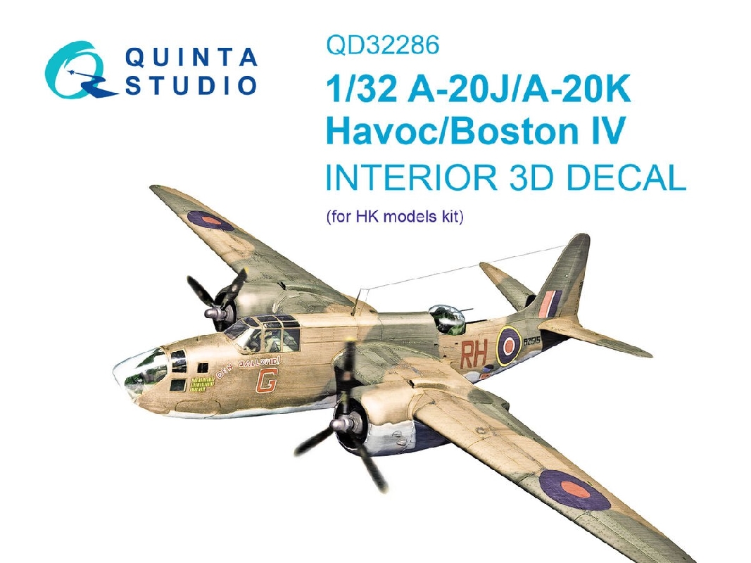 Dogulas A-20 J / K Havoc And Boston Iv - 3d-printed & Coloured Interior (For Hkm Kits) - zdjęcie 1