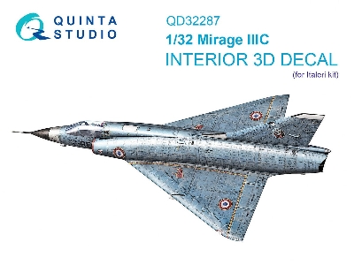 Dassault  Mirage Iii C - 3d-printed & Coloured Interior On Decal Paper (For Italeri Kits) - zdjęcie 1