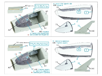 Eurofighter Typhoon Ef-2000 / 2000 A Single-seater - Canopy Framing Extra Set (For Trumpeter Kits) - zdjęcie 10