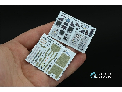 Eurofighter Typhoon Ef-2000 / 2000 A Single-seater - 3d-printed & Coloured Interior On Decal Paper (For Trumpeter Kits) - zdjęc