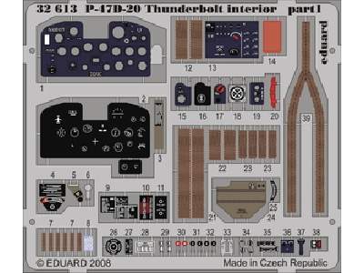  P-47D-20 interior S. A. 1/32 - Trumpeter - blaszki - zdjęcie 1