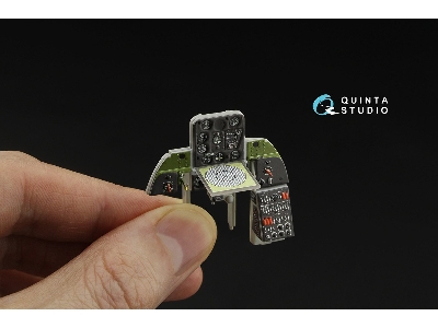 Douglas Sbd-5 Dauntless / A-24 B Banshee Pilot's Cockpit - 3d-printed & Coloured Interior (For Trumpeter Kits) - zdjęcie 5