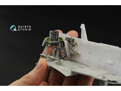 Douglas Sbd-5 Dauntless / A-24 B Banshee Pilot's Cockpit - 3d-printed & Coloured Interior (For Trumpeter Kits) - zdjęcie 9