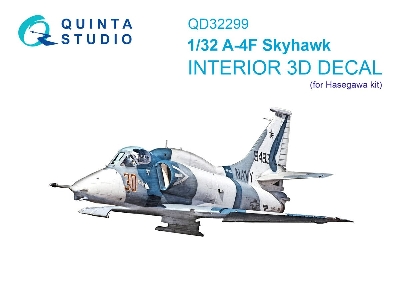 Douglas A-4 F Skyhawk - 3d-printed & Coloured Interior On Decal Paper (For Hasegawa Kits) - zdjęcie 1