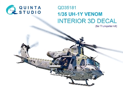 Bell Uh-1 Y Venom - 3d-printed & Coloured Interior (For Trumpeter Kits) - zdjęcie 1