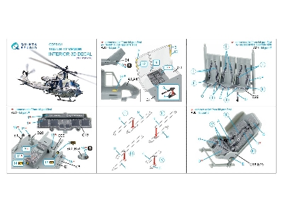 Bell Uh-1 Y Venom - 3d-printed & Coloured Interior (For Trumpeter Kits) - zdjęcie 11