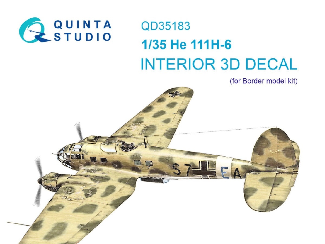 Heinkel He-111 H-6 - 3d-printed & Coloured Interior (For Border Model Kits) - zdjęcie 1