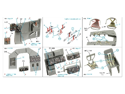 Heinkel He-111 H-6 - 3d-printed & Coloured Interior (For Border Model Kits) - zdjęcie 3
