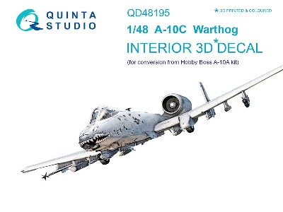 Fairchild A-10 C Thunderbolt Ii - 3d-printed & Coloured Interior (For A-10 A Hobby Boss Kits) - zdjęcie 1