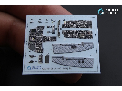 Fairchild A-10 C Thunderbolt Ii - 3d-printed & Coloured Interior (For A-10 A Hobby Boss Kits) - zdjęcie 2