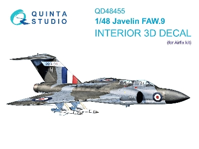 Gloster Javelin Faw.9 - 3d-printed & Coloured Interior (For Airfix Kits) - zdjęcie 1
