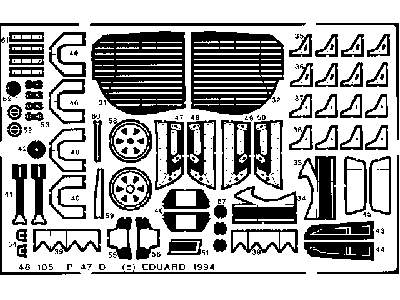  P-47D-25 1/48 - Monogram - blaszki - zdjęcie 3