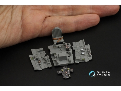 Nakajima Ki-84 Hayate - 3d-printed & Coloured Interior (For Hasegawa Kits) - zdjęcie 5