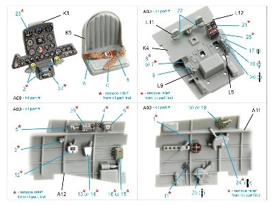 Nakajima Ki-84 Hayate - 3d-printed & Coloured Interior (For Hasegawa Kits) - zdjęcie 10