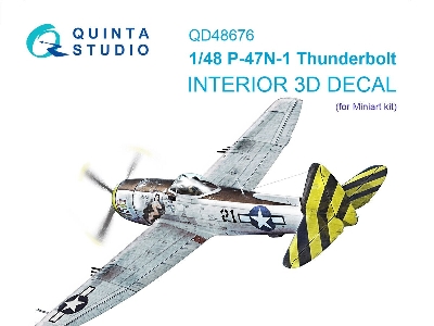 Republic P-47 N-1 Thunderbolt - 3d-printed & Coloured Interior (For Miniart Kits) - zdjęcie 1