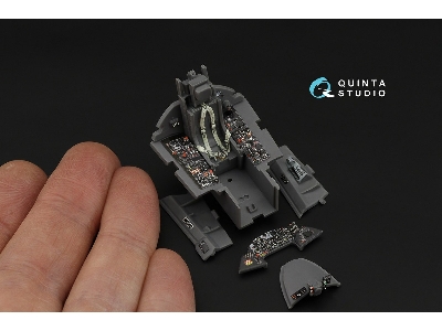 Grumman F9f-8 Cougar - 3d-printed & Coloured Interior (For Kitty Hawk Kits) - zdjęcie 5