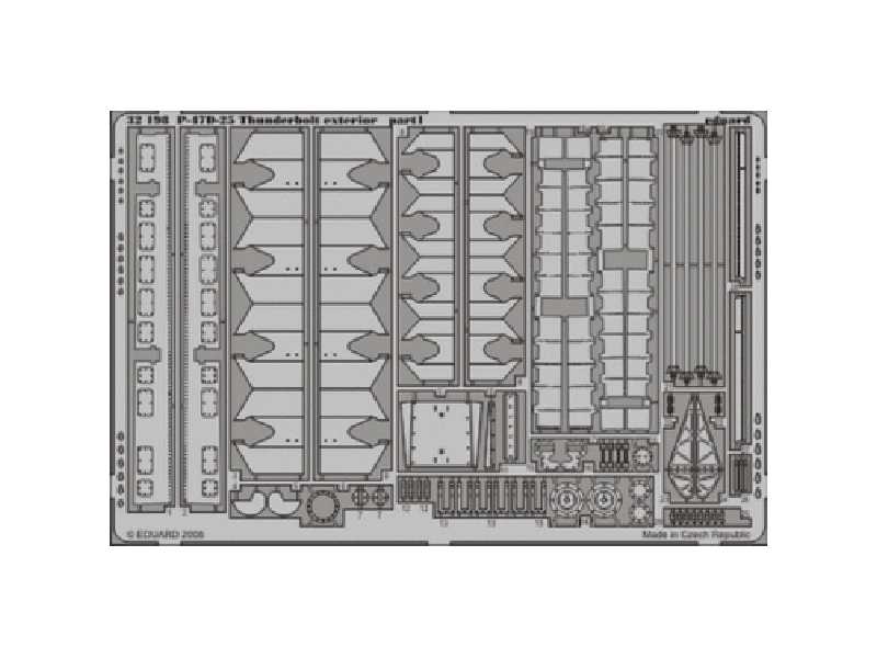  P-47D-25 exterior 1/32 - Trumpeter - blaszki - zdjęcie 1