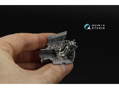Grumman F9f-8 Cougar - 3d-printed & Coloured Interior (For Kitty Hawk Kits) - zdjęcie 7