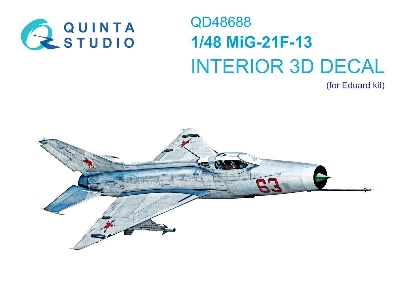 Mig-21 F-13 - 3d-printed & Coloured Interior (For Eduard Kits) - zdjęcie 1