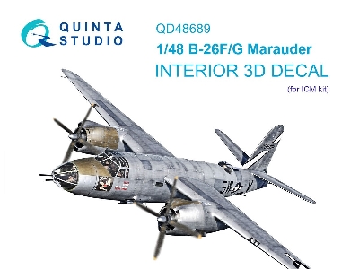 Martin B-26 F/G Marauder - 3d-printed & Coloured Interior (For Icm Kits) - zdjęcie 1