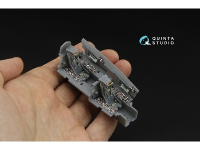 Grumman Tf-9j / F9f-8t Twin Cougar/Twogar - 3d-printed & Coloured Interior (For Kitty Hawk Kits) - zdjęcie 6