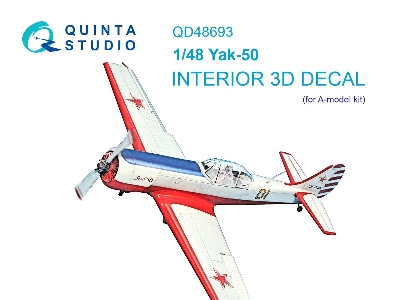 Yakovlev Yak-50 - 3d-printed & Coloured Interior (For A-model Kits) - zdjęcie 1