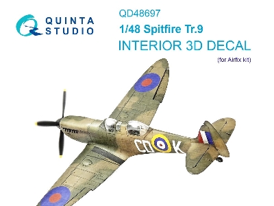 Supermarine Spitfire Tr.9 - 3d-printed & Coloured Interior On Decal Paper (For Airfix Kits) - zdjęcie 1