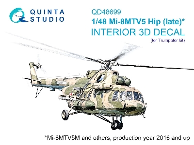 Mi-8mtv5 (Late) - 3d-printed & Coloured Interior On Decal Paper (For Trumpeter Kits) - zdjęcie 1