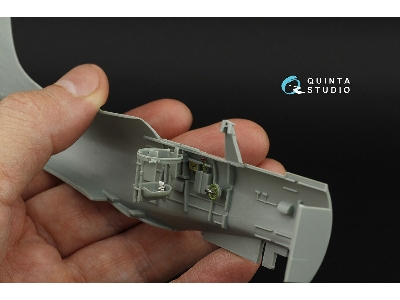 Douglas Sbd Dauntless Family Rear Cockpit - 3d-printed & Coloured Interior (For Accurate Miniatures / Academy / Etc. Kits) - zdj
