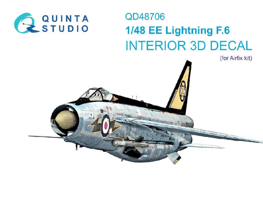 Bac/Ee Lightning F.6 - 3d-printed & Coloured Interior (For Airfix Kits) - zdjęcie 1