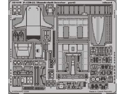  P-47D-25 interior S. A. 1/32 - Trumpeter - blaszki - zdjęcie 3