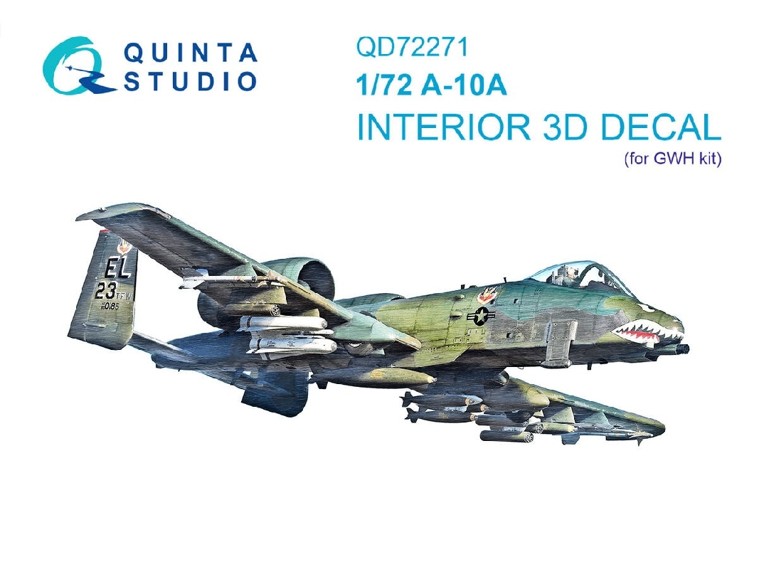 Fairchild A-10 A Thunderbolt Ii - 3d-printed & Coloured Interior (For Gwh Kits) - zdjęcie 1