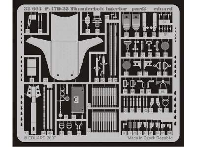  P-47D-25 interior S. A. 1/32 - Hasegawa - blaszki - zdjęcie 3