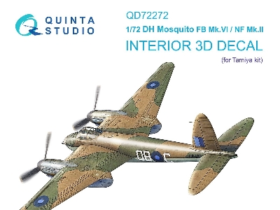 De Havilland Mosquito Fb Mk.Vi / Nf Mk.Ii - 3d-printed & Coloured Interior (For Tamiya Kits) - zdjęcie 1