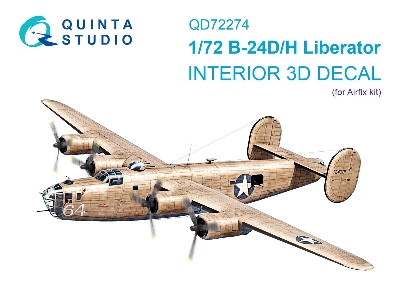 Consolidated B-24 D/H Liberator - 3d-printed & Coloured Interior (For Airfix Kits) - zdjęcie 1