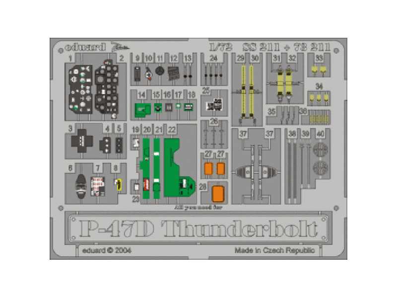 P-47D-30 1/72 - Revell - blaszki - zdjęcie 1 P-47D-30 1/72 - Revell - blaszki - zdjęcie 1
