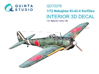 Nakajima Ki-43 Ii Ko/Otsu - 3d-printed & Coloured Interior (For Special Hobby Kits) - zdjęcie 1