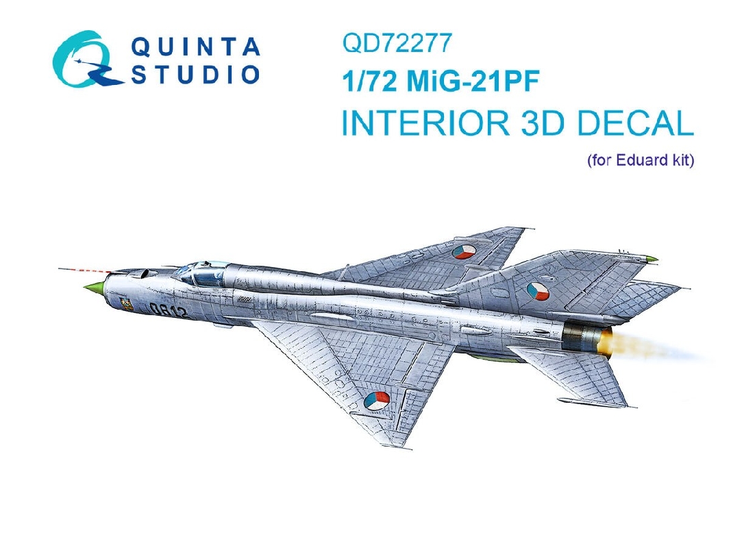 Mig-21 Pf - 3d-printed & Coloured Interior (For Eduard Kits) - zdjęcie 1