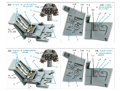 Messerschmitt Bf-109 K-4 - 3d-printed & Coloured Interior On Decal Paper (For Eduard Kits) - zdjęcie 10