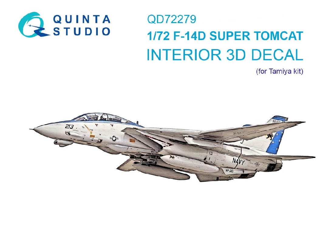 Grumman F-14 D Super Tomcat - 3d-printed & Coloured Interior (For Tamiya Kits) - zdjęcie 1